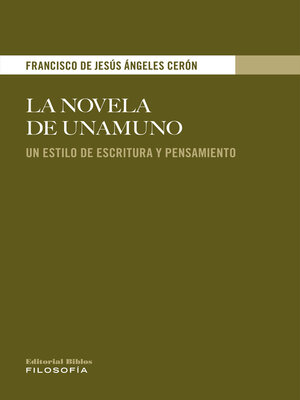 cover image of La novela de Unamuno